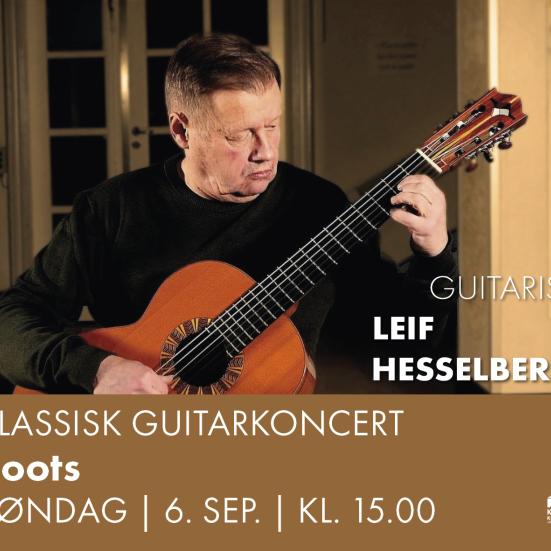 Guitarist Leif Hesselberg spiller klassisk guitar